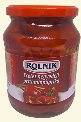 Negyedelt Pritaminpaprika 720 ml